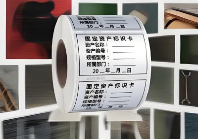 固定资产管理不干胶哑银标签